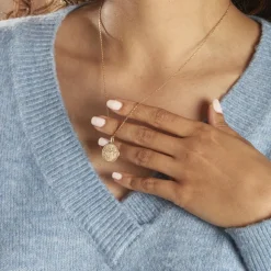 Collier Iago Plaqué Or Oxydes De Zirconium