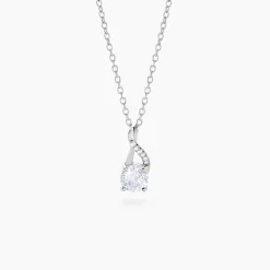 Collier Idylla Argent Blanc Oxyde De Zirconium