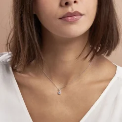 Collier Idylla Argent Blanc Oxyde De Zirconium