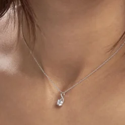 Collier Idylla Argent Blanc Oxyde De Zirconium