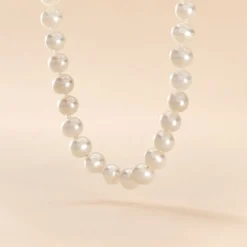 Collier Ikbal Or Jaune Perle De Culture