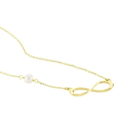 Collier Illenia Or Jaune Perle De Culture