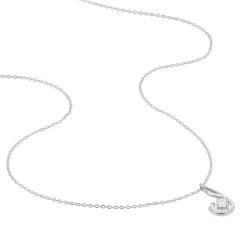 Collier Indian Drop Argent Blanc Oxyde De Zirconium
