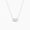 Collier Infini Pop Argent Bicolore