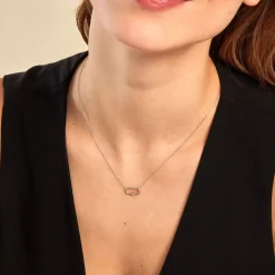 Collier Infini Pop Argent Bicolore