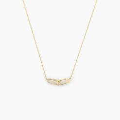Collier Infinite Love Or Jaune Diamant