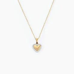 Collier Inocencio Or Jaune Oxyde De Zirconium