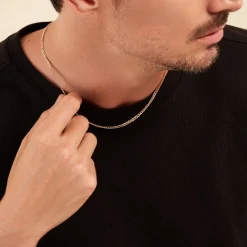 Collier Iris Or Jaune Maille Gourmette