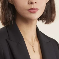 Collier Ishaae Plaqué Or Jaune Oxyde De Zirconium