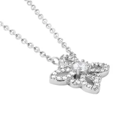 Collier Isia Argent Blanc Oxyde De Zirconium