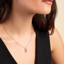 Collier Islene Argent Blanc Oxyde De Zirconium