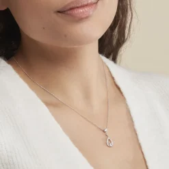 Collier Istanbul Argent Blanc Oxyde De Zirconium