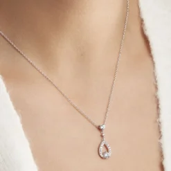 Collier Istanbul Argent Blanc Oxyde De Zirconium