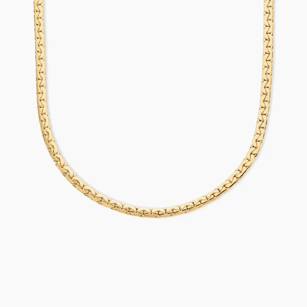 Collier Ivy Maille Haricot Or Jaune