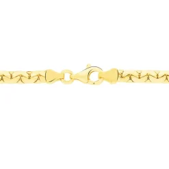 Collier Ivy Maille Haricot Or Jaune