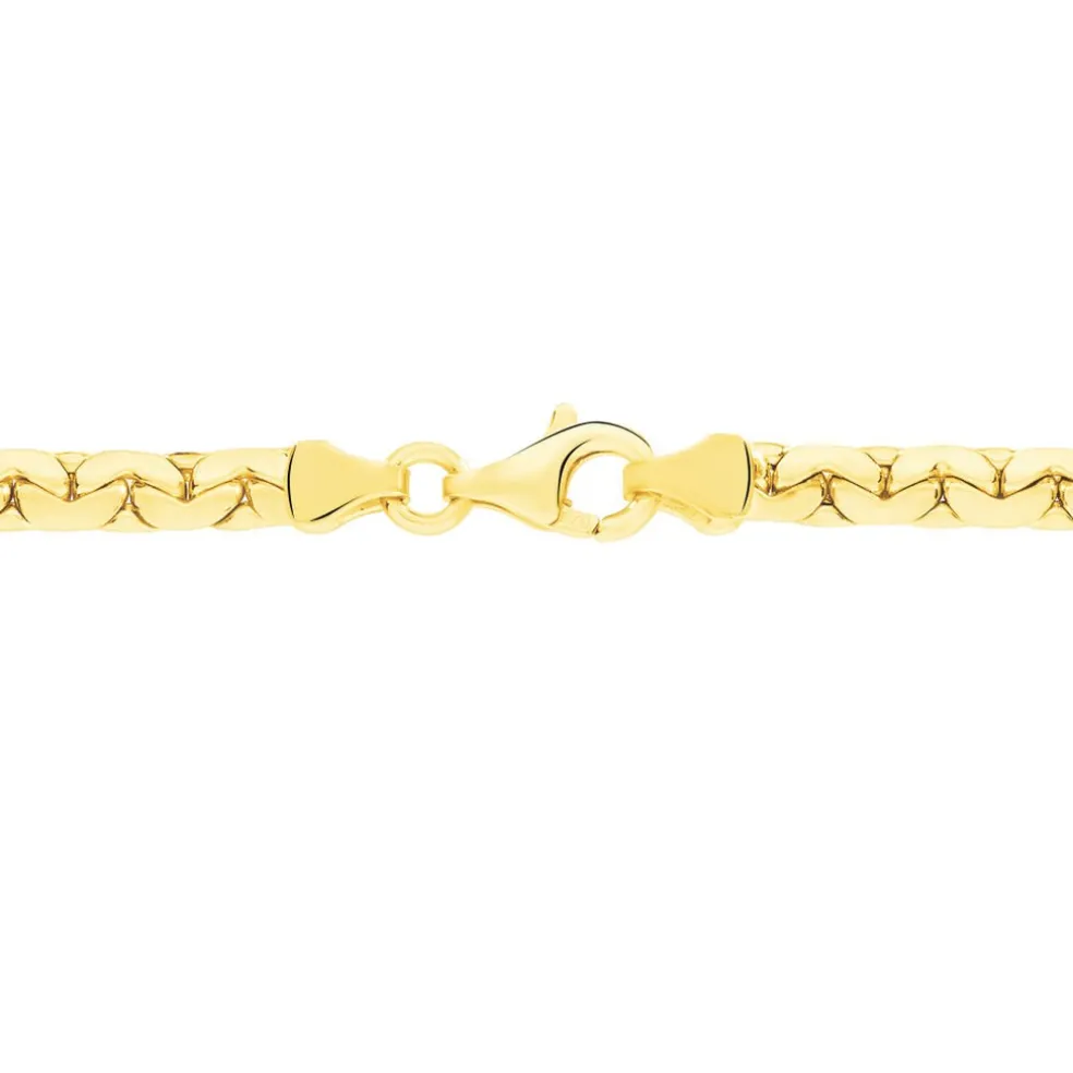 Collier Ivy Maille Haricot Or Jaune