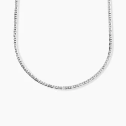 Collier Ivy Maille Haricot Or Blanc