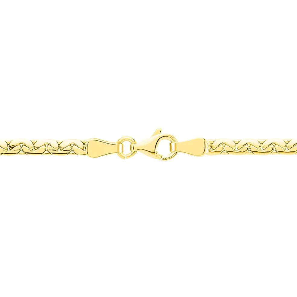 Collier Ivy Maille Haricot Or Jaune