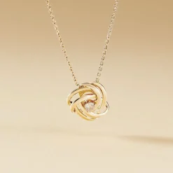 Collier Iwaki Plaqué Or Jaune Oxyde De Zirconium