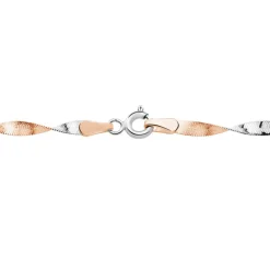 Collier Izar Torsadee Or Bicolore