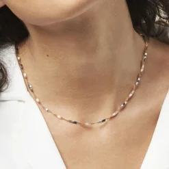 Collier Izar Torsadee Or Bicolore