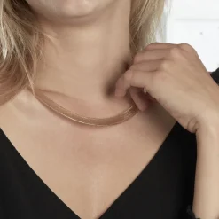 Collier Izaro Maille Flex Or Jaune