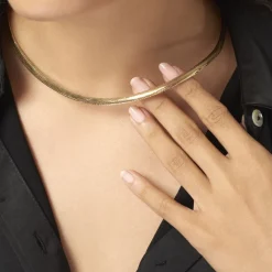 Collier Izaro Maille Flex Or Jaune