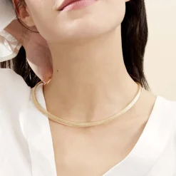 Collier Izaro Maille Flex Or Jaune