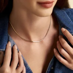 Collier Izel Maille Anglaise Or Jaune