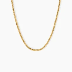 Collier Jany Maille Palmier Or Jaune