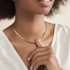 Collier Jasmin Tresse Or Tricolore