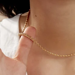 Collier Jayna Maille Palmier Or Jaune