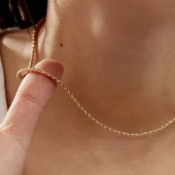 Collier Jayna Maille Palmier Or Jaune