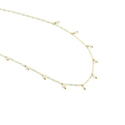 Collier Jazmin Or Jaune Perle De Culture