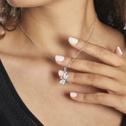 Collier Jengen Argent Oxydes De Zirconium