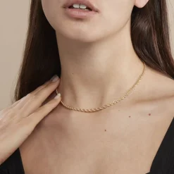 Collier Jerry Danilo Maille Corde Or Jaune