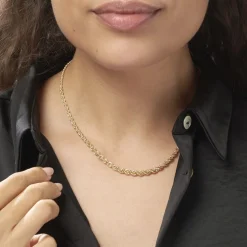 Collier Jerry Maille Corde Or Jaune