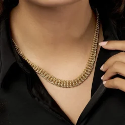 Collier Jimmy Maille Americaine Chute Or Jaune