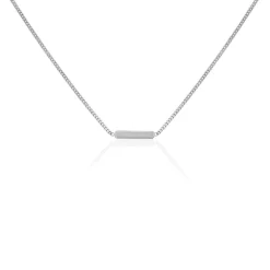 Collier Jordana Argent Blanc
