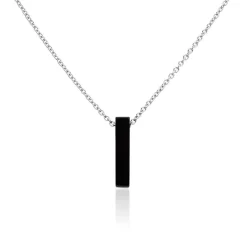 Collier Jourdan Acier Gris Onyx