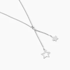 Collier Juliette Argent Blanc