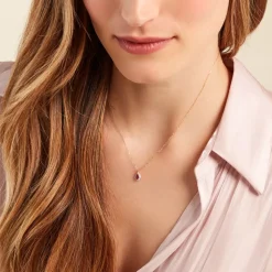 Collier Juliettina Or Jaune Rubis Diamant