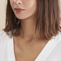 Collier Kalliope Jaune Diamant Blanc