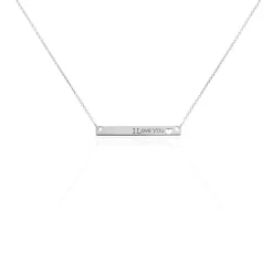 Collier Kamile Argent Blanc
