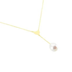 Collier Kandida Or Jaune Perle De Culture