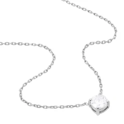Collier Kariane Argent Blanc Oxyde De Zirconium