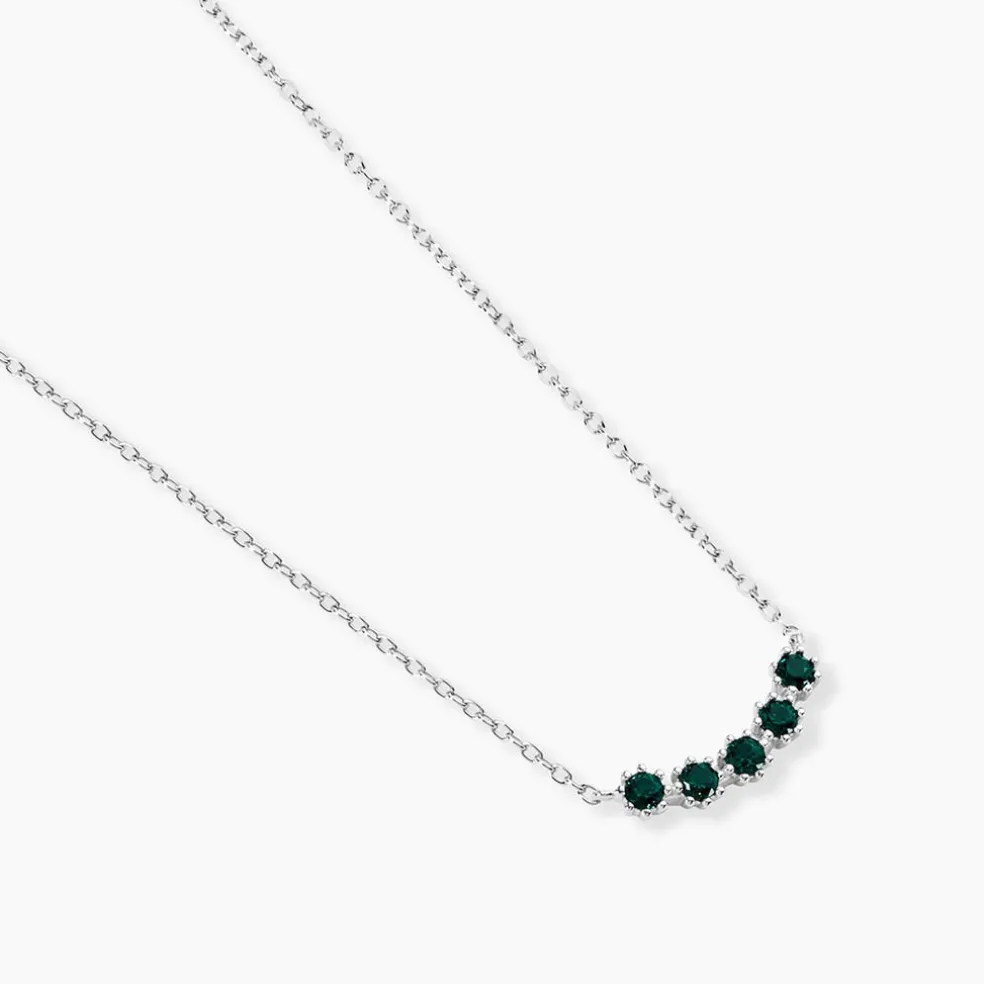 Collier Karrie Argent Blanc Oxyde De Zirconium