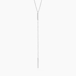 Collier Katell Argent Blanc
