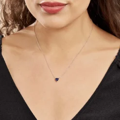 Collier Kelvyn Argent Blanc Oxyde