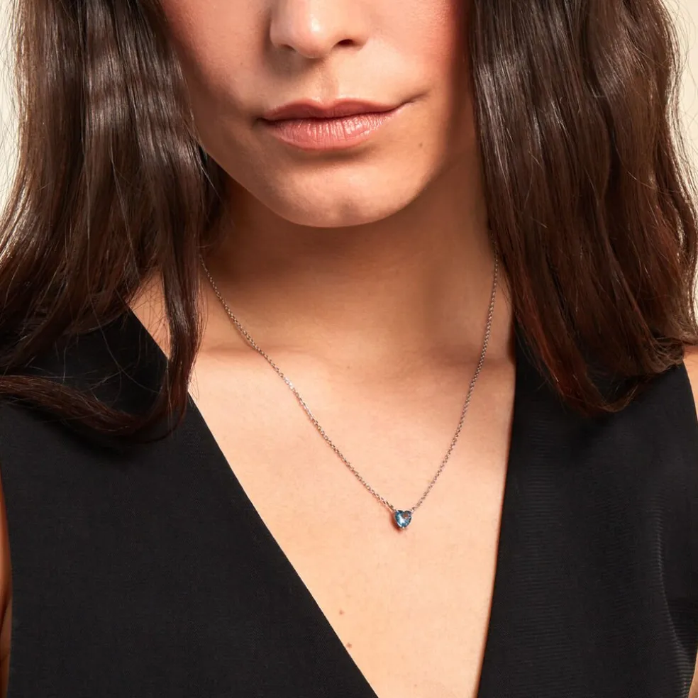 Collier Kelvyn Argent Blanc Oxyde De Zirconium